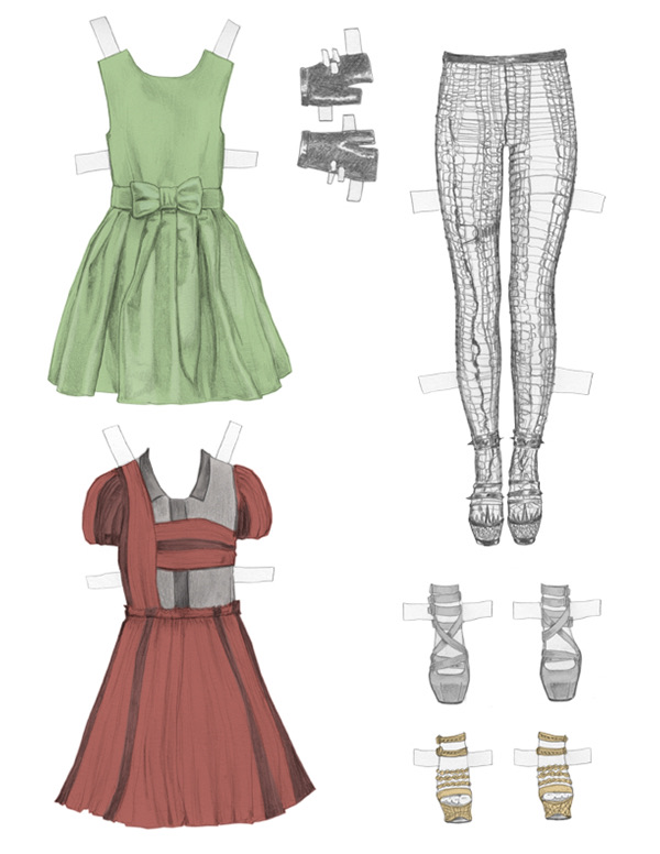 Rodarte Paperdolls For Lula Magazine — image 1